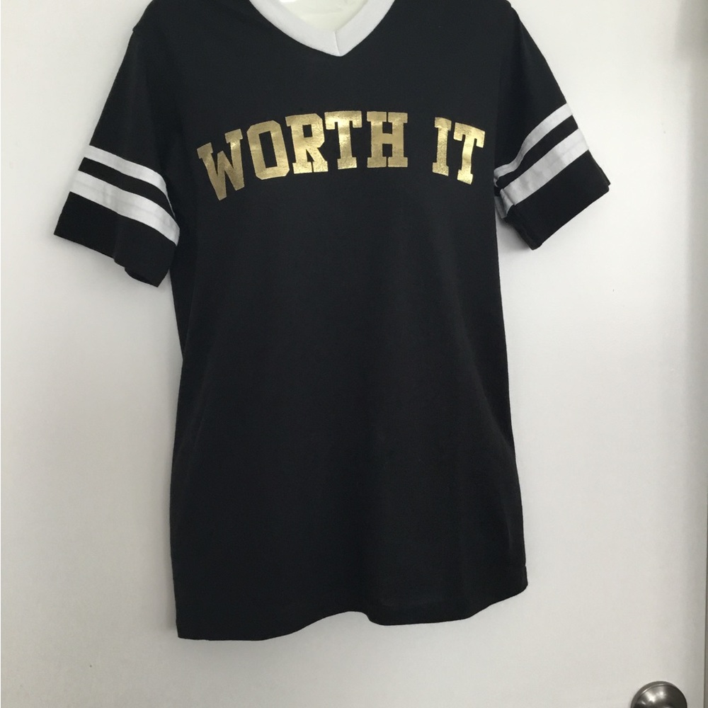 Fifth Harmony Augusta Sport Wear Adults.Black white V-Neck Top Size Medium $25